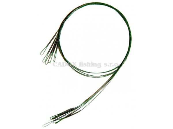 Carp System - Lanko ocelové s plastovým povrchem a očky - 30cm - 6kg