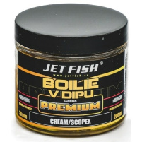 JET FISH - Boilie v dipu PREMIUM CLASSIC 20mm 200ml - Cream/scopex