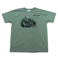 JET FISH - Tričko kapr zelené vel. XL