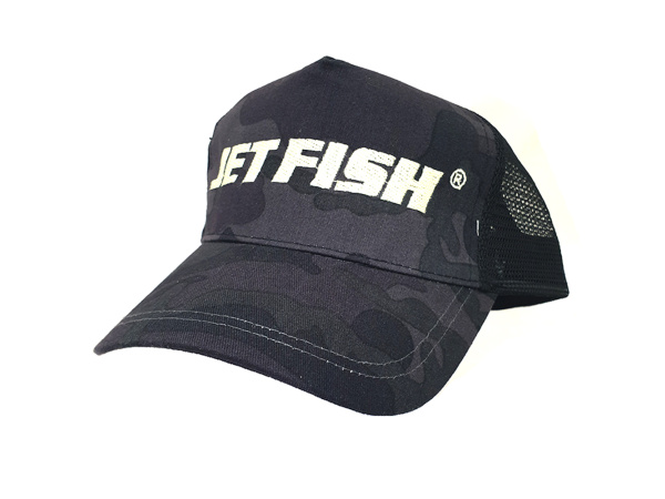 JET FISH - Kšiltovka - Truckered Černý maskáč