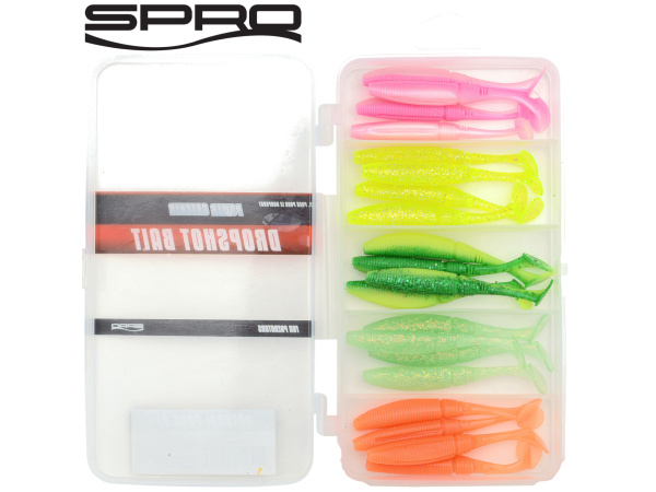 SPRO - Gumová nástraha na dropshot (sada) 6,5cm Flash pack