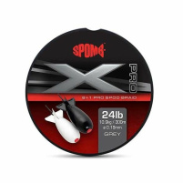 SPOMB - Splétaná Šňůra XD Pro Braid Grey, 300 m - 0,18mm