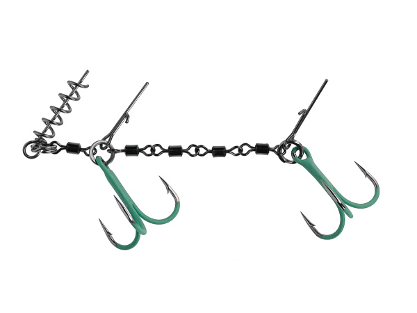 MIKADO - Jaws Double Evo Stinger Fluo - 25kg - Vel. 1/0 - 1 ks