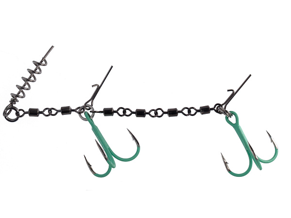 MIKADO - Jaws Double Evo Stinger Fluo XL - 35kg - Vel. 2/0 - 1 ks