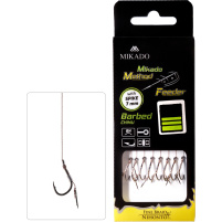 MIKADO - Hotový Návazec Method Feeder 10cm, s Trnem, braid 0,16mm/Vel.6, 8ks