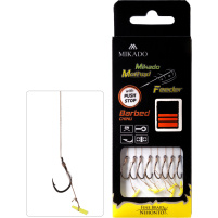 MIKADO - Hotový Návazec Method Feeder 10cm, PUSH STOP, braid 0,16mm/Vel.4, 8ks