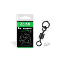 ZFISH - Obratlík Rolling Swivel with Ring Black Matt vel.8/26Kg