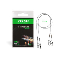 ZFISH Lanko Titanium Leader - 2ks - Délka 20cm/12Kg