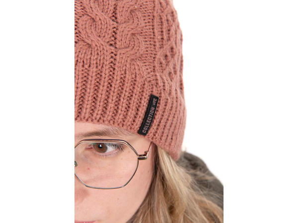 Fox Ladies Knitted Bobble Hat