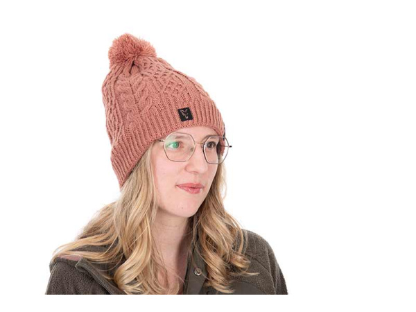 Fox Ladies Knitted Bobble Hat