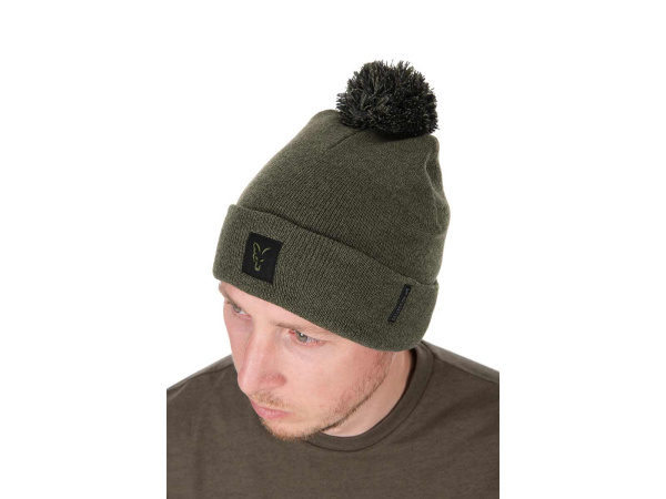 Fox Collection Bobble Hat - Green/Black