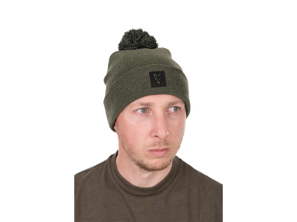 Fox Collection Bobble Hat - Green/Black