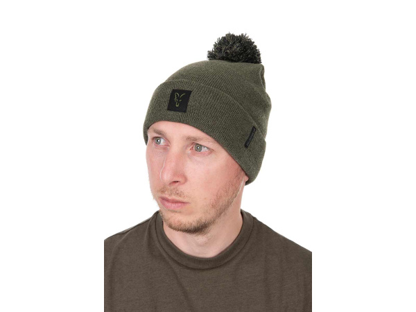 Fox Collection Bobble Hat - Green/Black