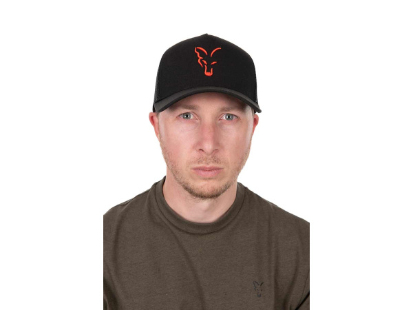 Fox Collection Trucker Cap - Black/Orange