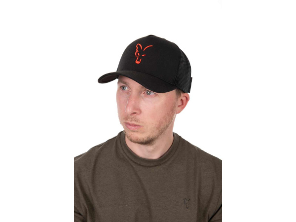 Fox Collection Trucker Cap - Black/Orange