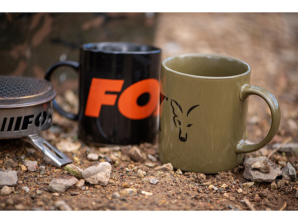 Fox Green and Black Logo Ceramic Mug