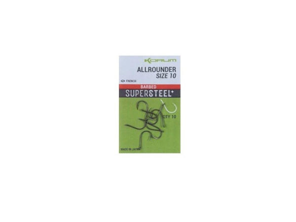 KORUM - Háčky Allrounder - Barbed, vel. 4, 10ks
