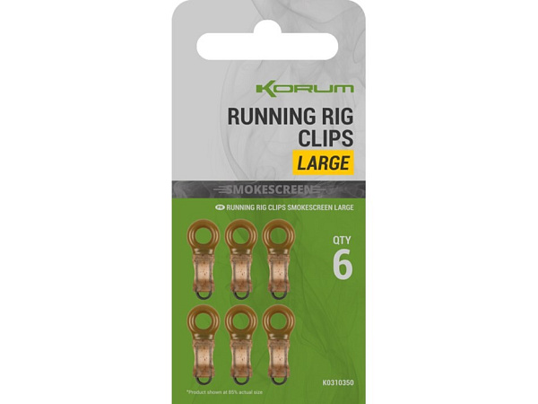 KORUM - Montáž Smokescreen Running Rig Clips, Large