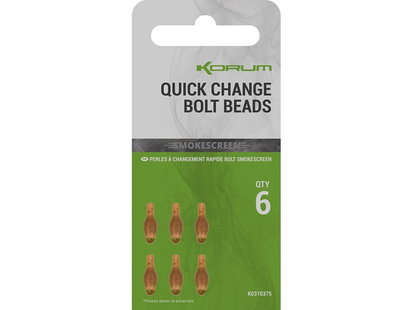 KORUM - Smokescreen Quick Change Bolt Beads 6 ks