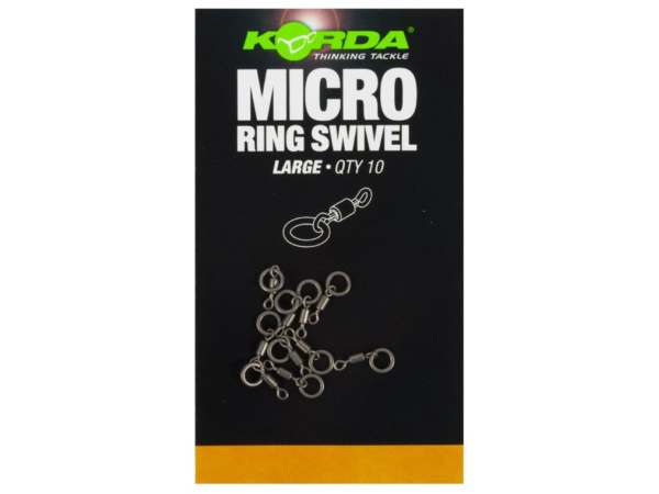 KORDA Obratlík s kroužkem Micro Ring Swivel 10 ks