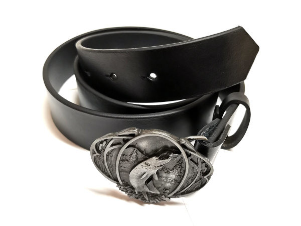 OPASKY JURČA - Opasek Fish / Štika, černý