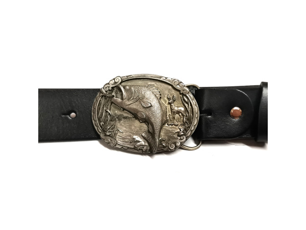 OPASKY JURČA - Opasek Fish / Okoun, černý