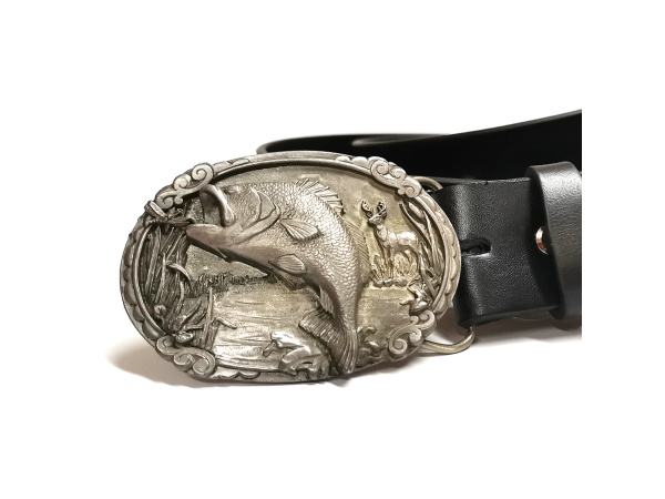 OPASKY JURČA - Opasek Fish / Okoun, černý