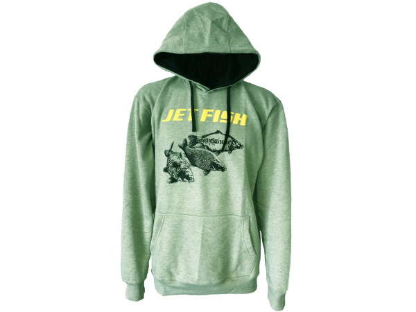JET FISH - Mikina žíhaná s kapry