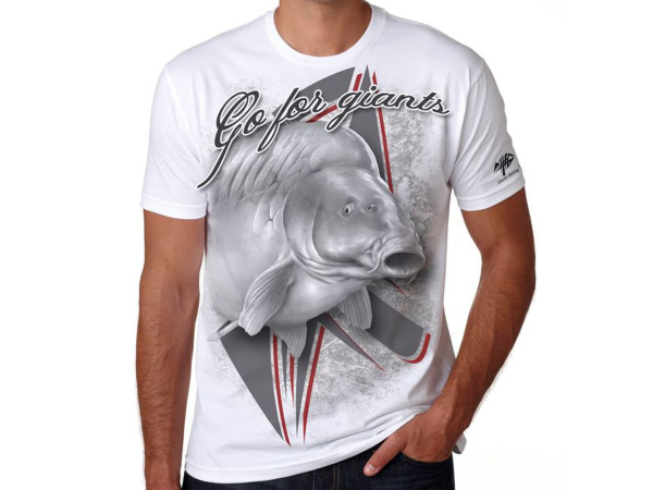 Giants fishing Tričko pánské bílé - Kapr