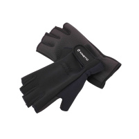 Kinetic - Rukavice Neoprene half finger glove black