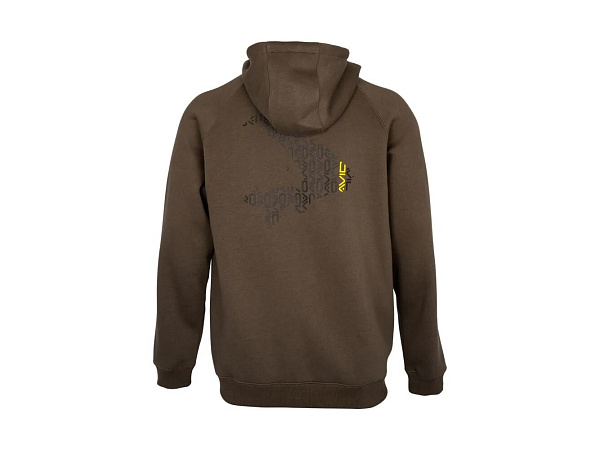 AVID CARP - Mikina Compound Zip Hoodie Brown