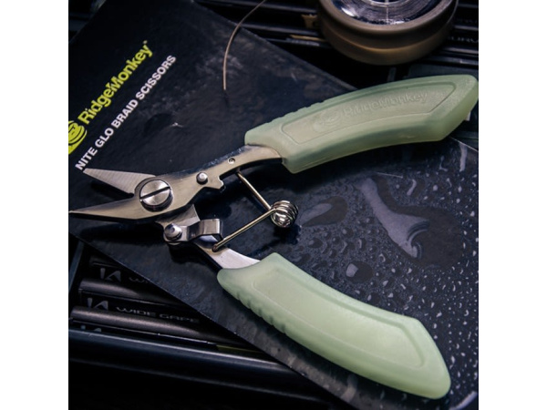 RidgeMonkey Svítící nůžky Nite Glow Scissors