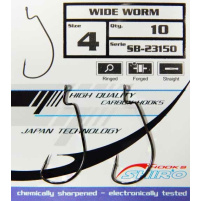 SHIRO - Háček Wide Worm (10ks), očko - vel. 2/0