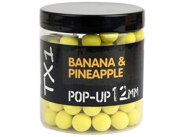 Shimano Plovoucí Boilie TX1 Pop Up Banana & Pineapple Fluoro Yellow 12mm 50g