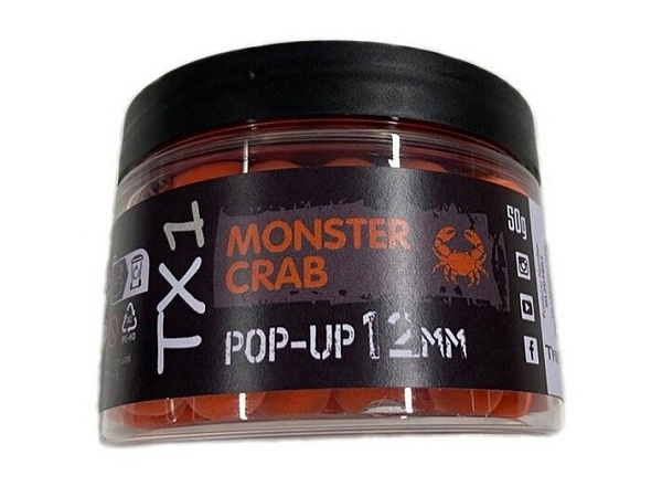 Shimano Plovoucí Boilie TX1 Pop Up Monster Crab Orange 12mm 50g