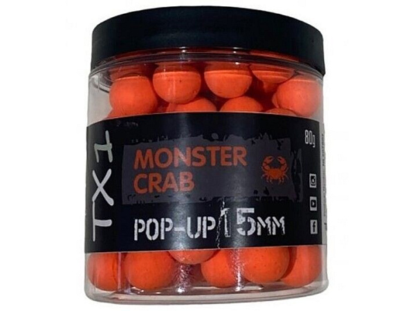 Shimano Plovoucí Boilie TX1 Pop Up Monster Crab Orange 15mm 80g