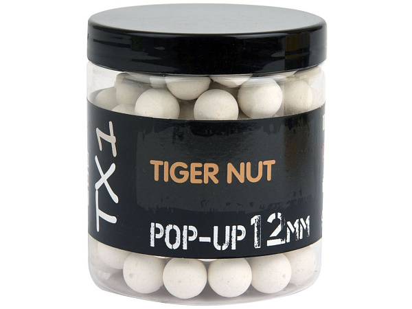 Shimano Plovoucí Boilie TX1 Pop Up Tiger Nut Fluoro White 12mm 50g