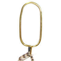 Dr. Slick Co. Držák srpku Hackle Plier W/Rubber Tubing, mosaz