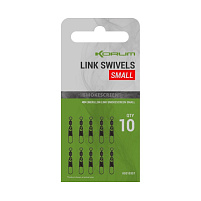 KORUM - Karabinka Smokescreen Link Swivels, 10ks, Small