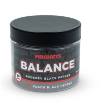 Mikbaits - Balance Mega boilie 300ml, 30mm - BigB Broskev Pepř
