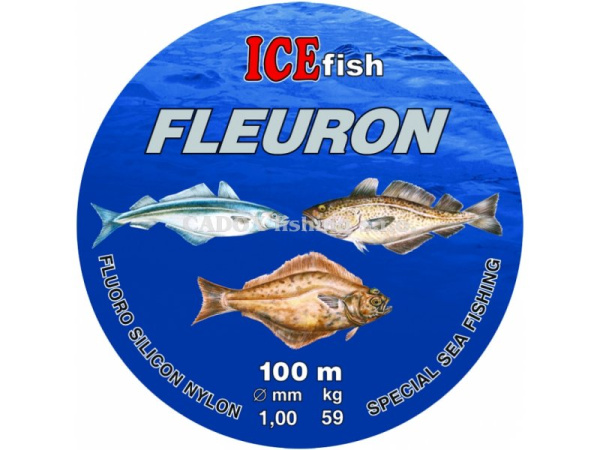 ICE Fish -  Fluorocarbonový vlasec Fleuron 100m