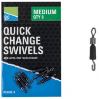 PRESTON INNOVATIONS - Obratlík Quick Change Swivels - Medium