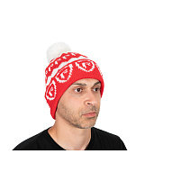 Fox Rage Red & White Bobble Hat