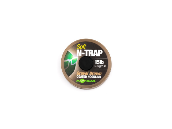 KORDA Návazcová Šňůrka N-Trap Semi Stiff Gravel Brown 20 m