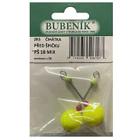 Bubeník - Číhátko před špičku 18mm, 2ks barva žlutá Výprodej