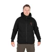 Fox Collection Sherpa Jacket Black & Orange