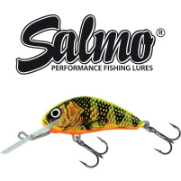Salmo - Wobler Hornet floating 4cm - Gold Fluo Perch