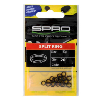SPRO - Kroužky Split ring vel. 4 / 4kg, bal. 20ks - Matte black