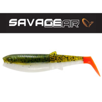 SAVAGE GEAR - Umělá nástraha - Cannibal Shad 6,8cm / 3g - Olive Hot Orange