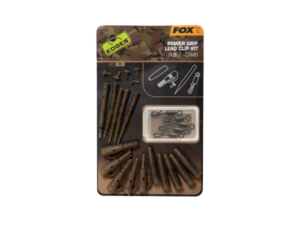 Fox EDGES Camo Power Grip Lead Clip Kit (Size 7) Size 7 x5